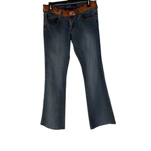 Tyte The Worlds Coolest Jeans Y2k Size 9 Blue Bootcut Distressed Flare Denim‎